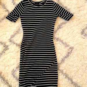 IRIS - Striped Bodycon Dress, Size Small